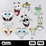 Kit Digital Rosto Bob Esponja