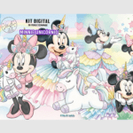 Kit Digital Minnie Unicórnio