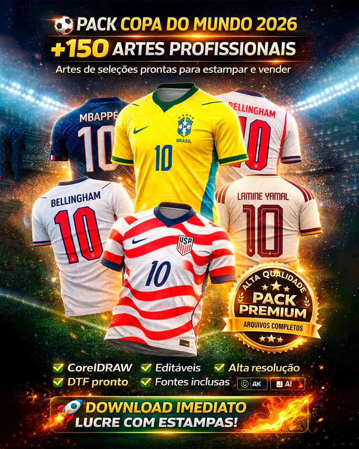 Pack Copa do Mundo 2026 Arquivo Pack Copa do Mundo 2026 - Imagem 1