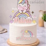 Arquivo de Corte Topo de Bolo Unicórnio