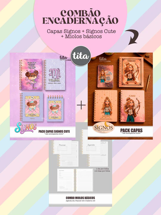 combaoenc_preview_540x Signos 2026 - Combo Capas (cute + zodíaco) + Miolos básicos - Imagem 1