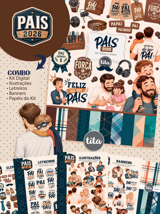 combo_970891e9-09d3-4e5a-8294-069dbc8ad858_540x Pais 2026 - Combo Ilustrações e Papéis - Imagem 1