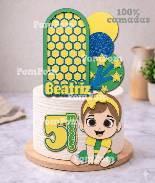 copa brasil Beatriz Arquivo de Corte Topo de Bolo Copa Brasil - Imagem 1