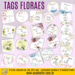 Artes Tags Florais