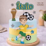 Arquivo de Corte Topo de Bolo Futebol Brasil