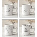 Artes para Canecas Frases Minimalistas