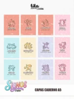 Signos 2026 - Combo Capas (cute + zodíaco) + Miolos básicos - Imagem 16
