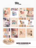 Signos 2026 - Combo Capas (cute + zodíaco) + Miolos básicos - Imagem 20