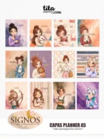 Signos 2026 - Combo Capas (cute + zodíaco) + Miolos básicos - Imagem 22