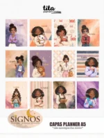 Signos 2026 - Combo Capas (cute + zodíaco) + Miolos básicos - Imagem 21