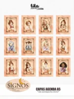 Signos 2026 - Combo Capas (cute + zodíaco) + Miolos básicos - Imagem 24