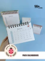 Dona Joana - Pack Calendários ( português e español) + Vídeo aula - Imagem 3