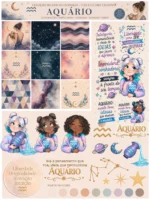 Signos do Zodíaco - Combo Ilustrações e papéis - Imagem 13
