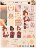 Signos do Zodíaco - Combo Ilustrações e papéis - Imagem 12