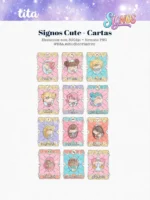 Signos Cute - Combo Ilustrações e papéis - Imagem 9