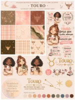 Signos do Zodíaco - Combo Ilustrações e papéis - Imagem 4