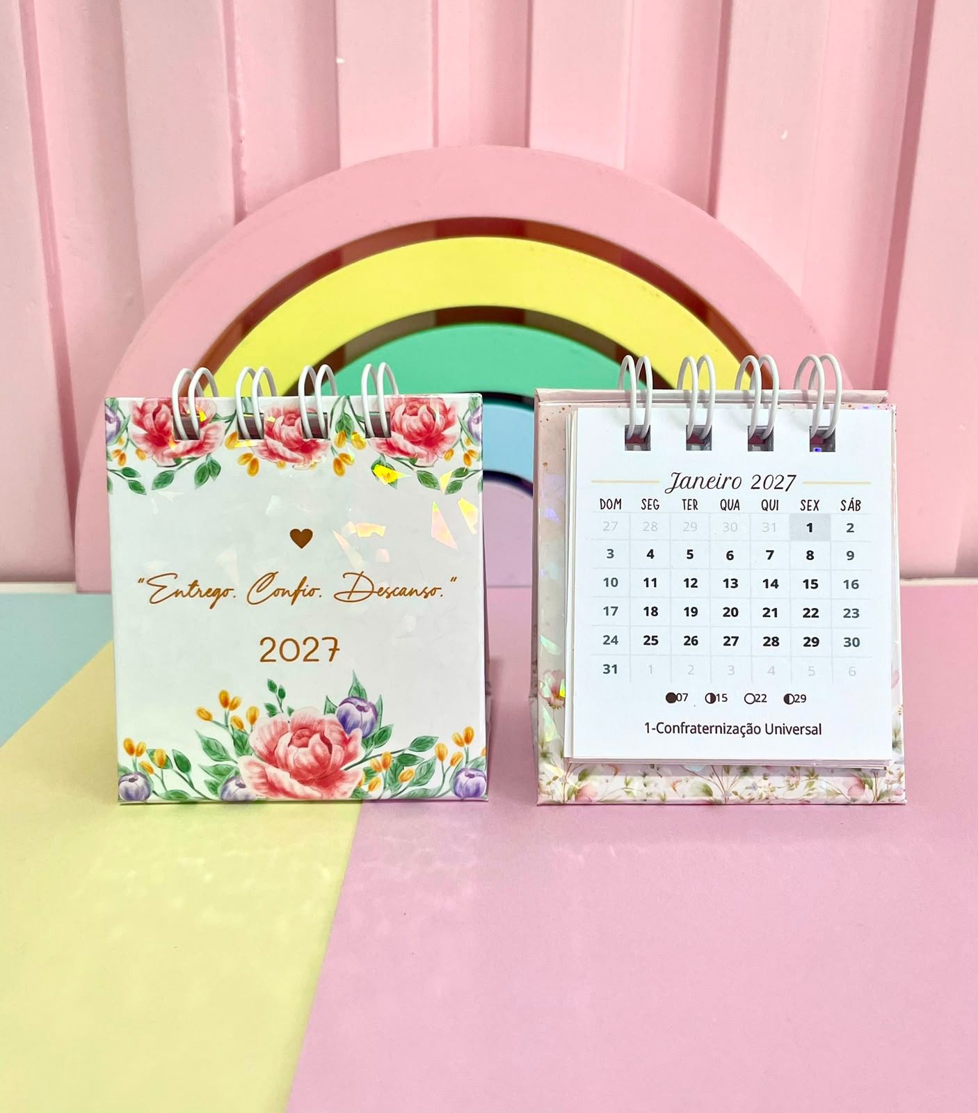 02-1 Arquivo Mini Calendário 2027 - Imagem 1