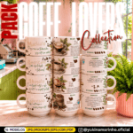 Arte Xícaras Coffe Lovers