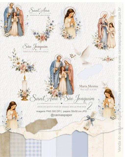 1-510x638 Kit Ilustrações Santana e São Joaquim 2 - Imagem 1