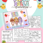 Livrinho Para Colorir Paper Dolls Frutinha