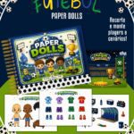 Livrinho Colorido Paper Dolls Futebol