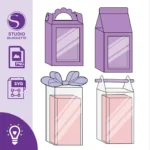 ARQUIVO DE CORTE MOLDE DE CAIXAS + MOCKUP + SVG