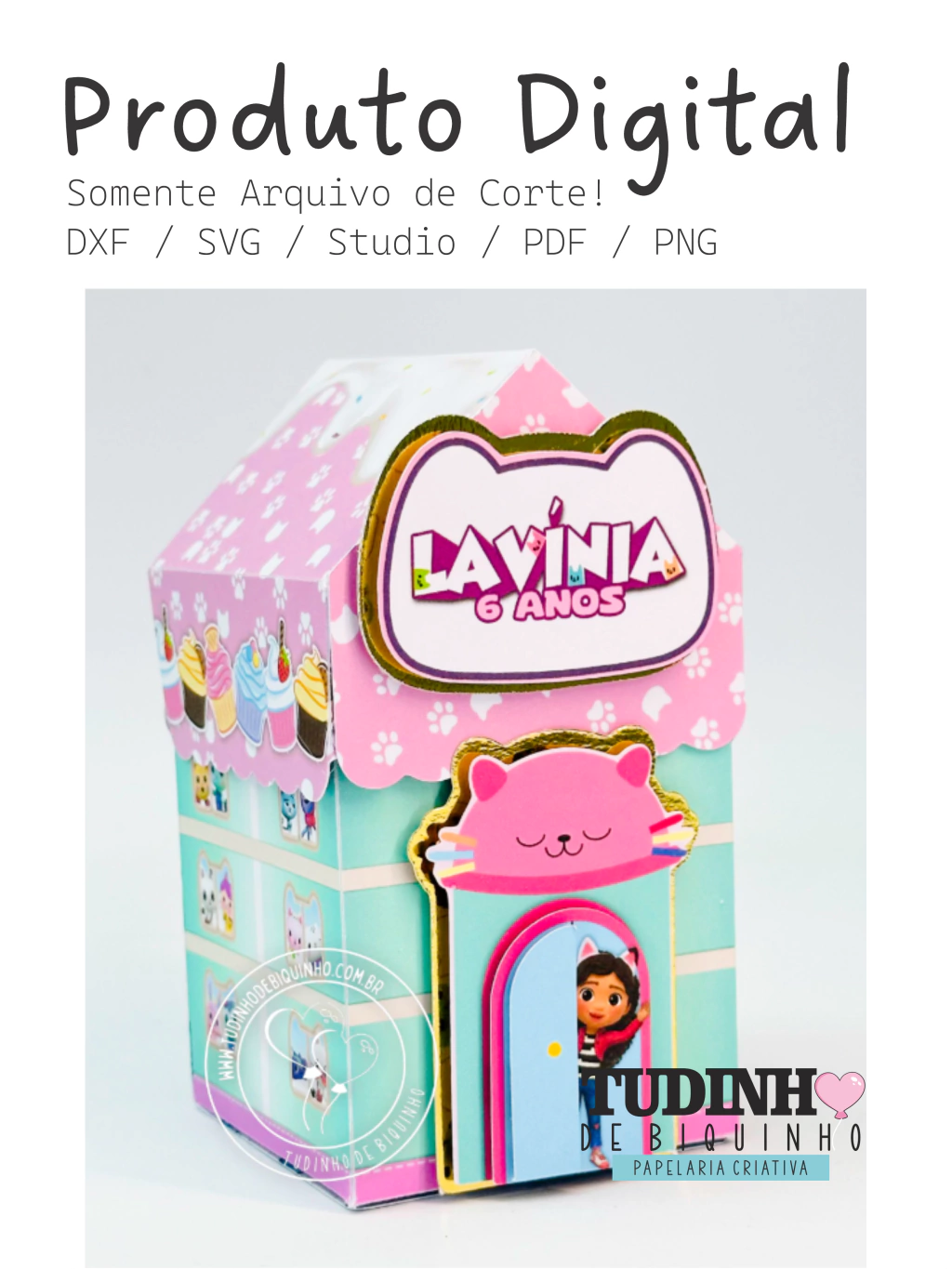 Caixa Casinha Gabby Molde Casinha - Gabby - Imagem 1