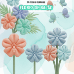 Kit Digital Flor de Balão