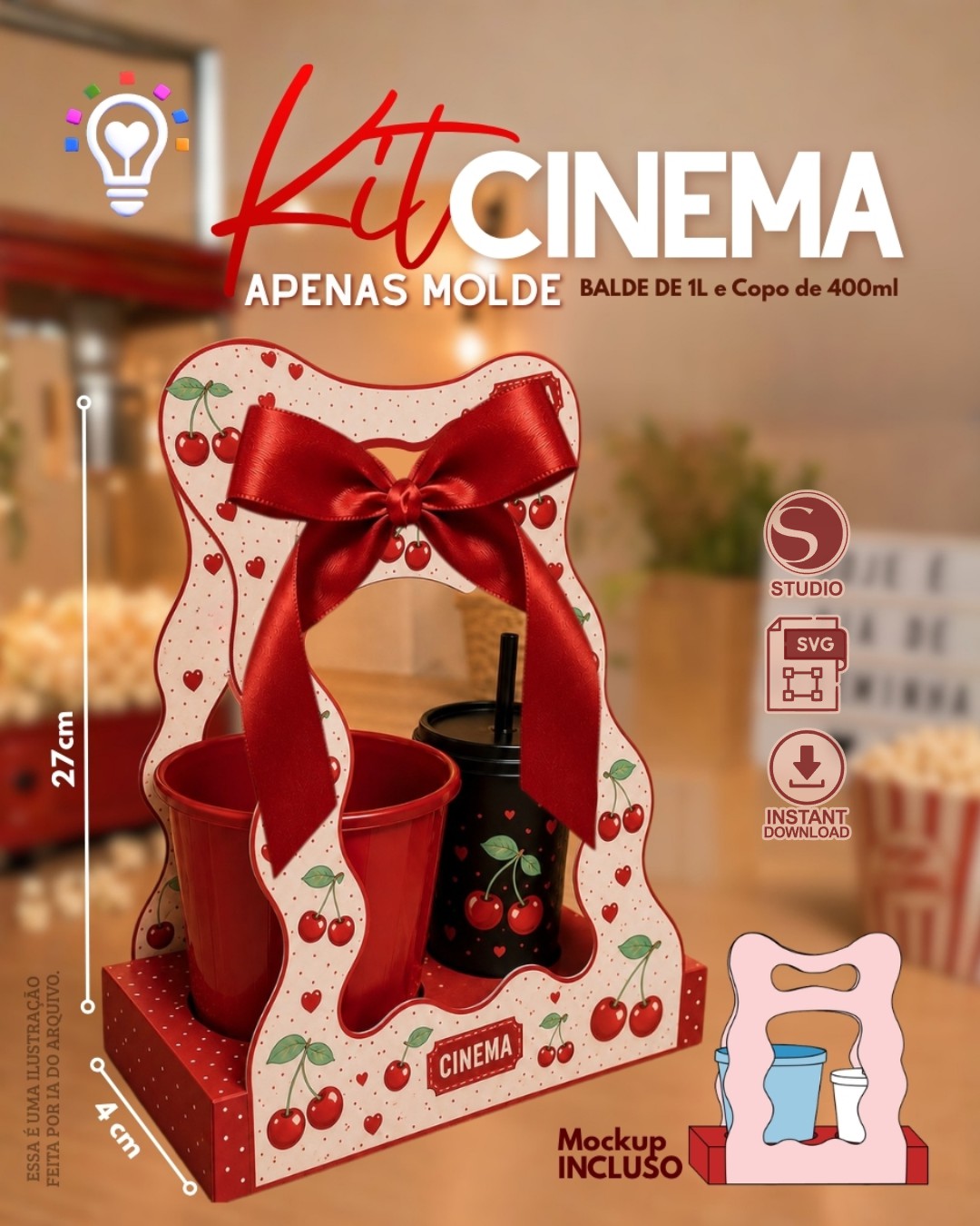 KIT CINEMA ORGÂNICO ARQUIVO DE CORTE KIT CINEMA - Imagem 1