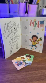 Arquivo Álbum de figurinhas + bolsinha para caderno - Imagem 3
