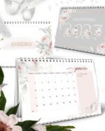 Arquivo Kit Calendários 2027 de Mesa A5 A6 e Calendário Marca Página Believe - Imagem 4