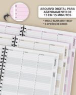 Arquivo Kit Agendamento Semanal 2027 de 15 em 15 minutos em 3 Cores