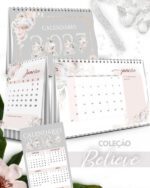 Arquivo Kit Calendários 2027 de Mesa A5 A6 e Calendário Marca Página Believe