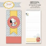 Arte bloco slim Snoopy
