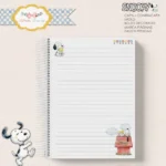ARTE CADERNO A5 SNOOPY (CAPA PLANA) - Imagem 2