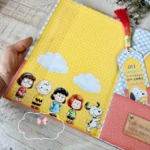 Arte caderno brochura grande Snoopy - Imagem 4