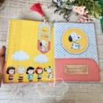 Arte caderno brochura grande Snoopy - Imagem 2