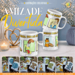 ESTAMPAS AMIZADE DIVERTIDA CANECA