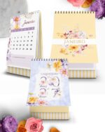 Arquivo Kit Calendários de Mesa 2027 A5 A6 e Calendário Marca Página Coleção Encanto - Imagem 3