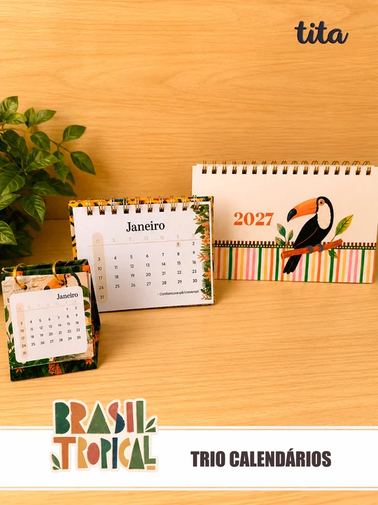 preview_cal1_5ec10d5f-ccc1-45e7-b17c-9275e897632f_540x Brasil Tropical - Trio Calendários - Imagem 1