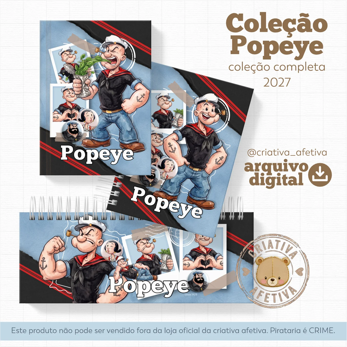 4-3 Coleção Completa Popeye - Imagem 1