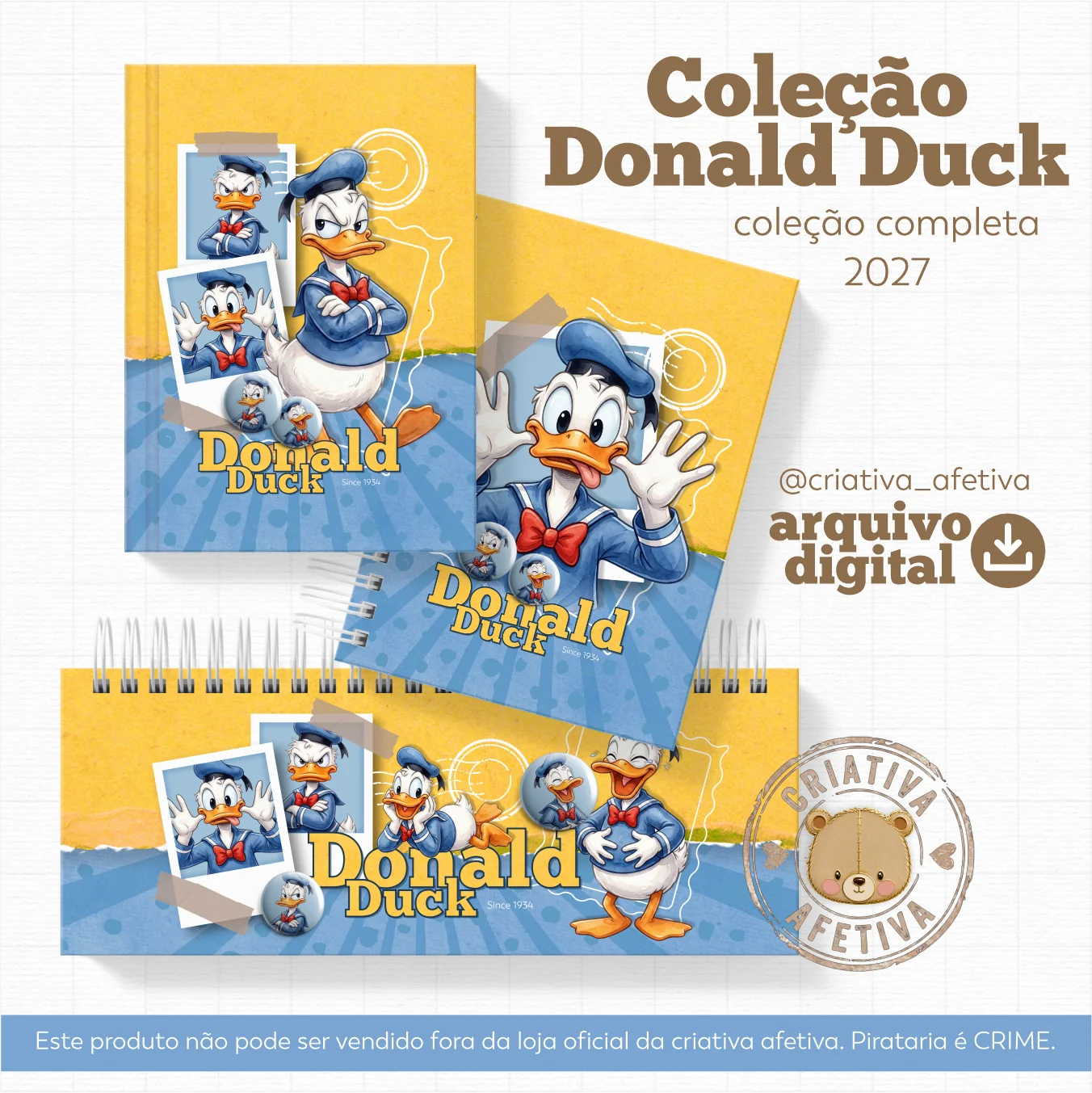 4-7 Coleção Completa Pato Donald - Imagem 1