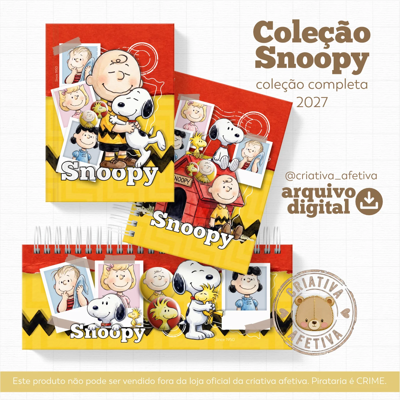5-1 Coleção Completa Snoopy Remember - Imagem 1