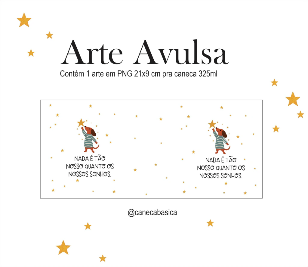 Arte digital Sublimação Arte Avulsa Dog Sonhos Arte digital Sublimação Arte Avulsa Dog Sonhos - Imagem 1