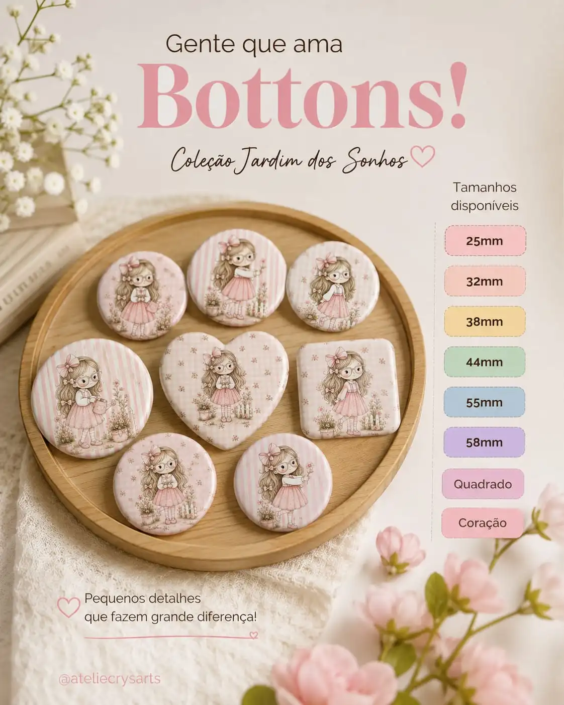 Banner-3 Coleção Bottons Jardim dos Sonhos - Imagem 1
