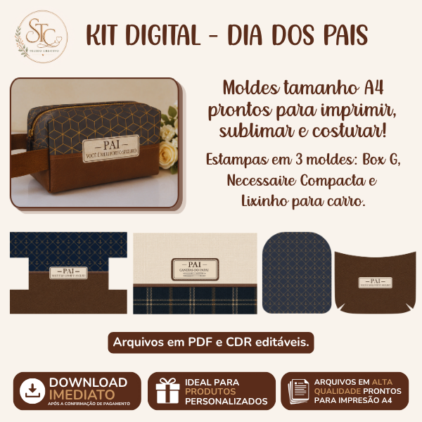 DIA DOS PAIS 2026 Kit Sublimação DIA DOS PAIS 2026 - Imagem 1