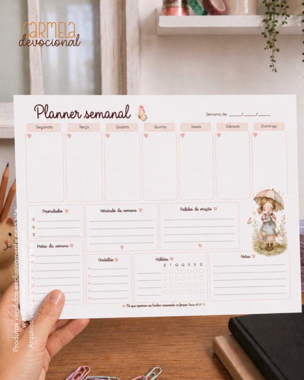 Kit Planner Semanal Cristão Kit Planner Semanal Cristão - Imagem 1