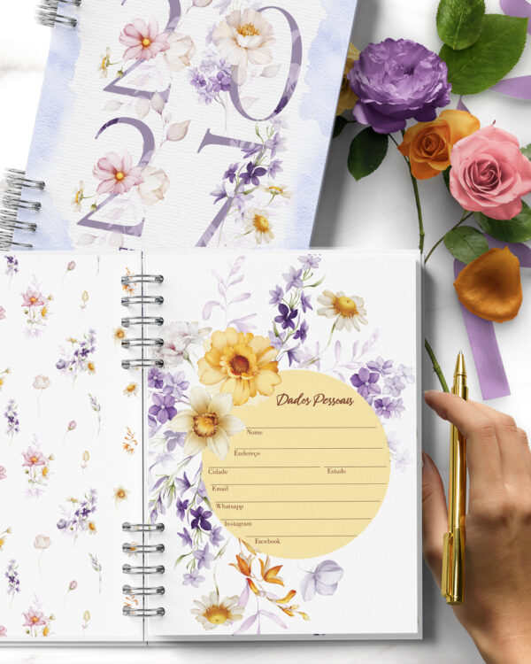 ARQUIVO COMBO 6 Agendas 2027 e Permanente Floral Encanto - Imagem 6