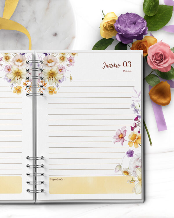 ARQUIVO COMBO 6 Agendas 2027 e Permanente Floral Encanto - Imagem 8