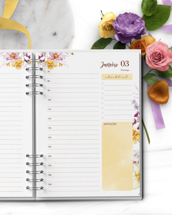 ARQUIVO COMBO 6 Agendas 2027 e Permanente Floral Encanto - Imagem 9